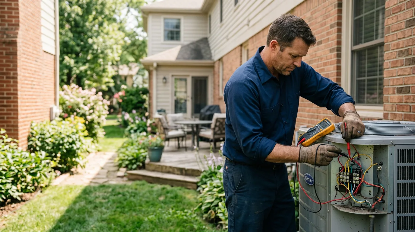 HVAC technician working near Laceyville, PA